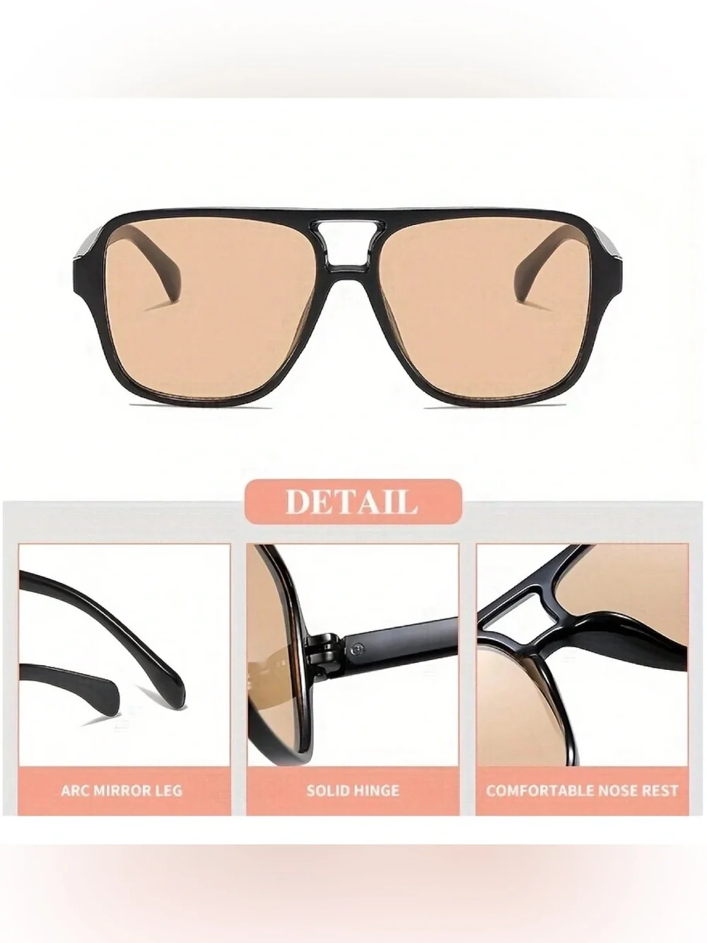 Leopard Large Frame Sunglasses - Picture 2 of 2